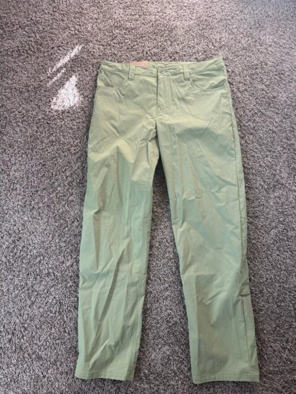 Olive Slim Dress Pants Men's - Picture 1 of 4